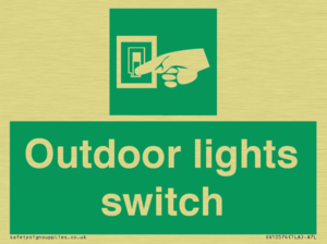 Outdoor lights switch